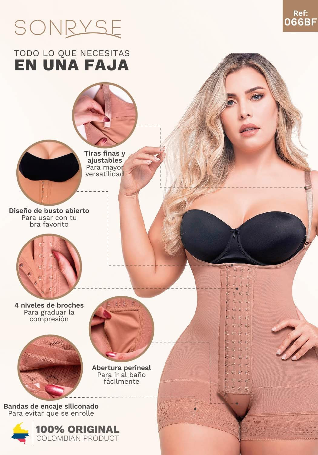 Fajas Colombianas Reductoras Y Moldeadoras Postparto Levanta Pompis De Mujer Girdles for Women