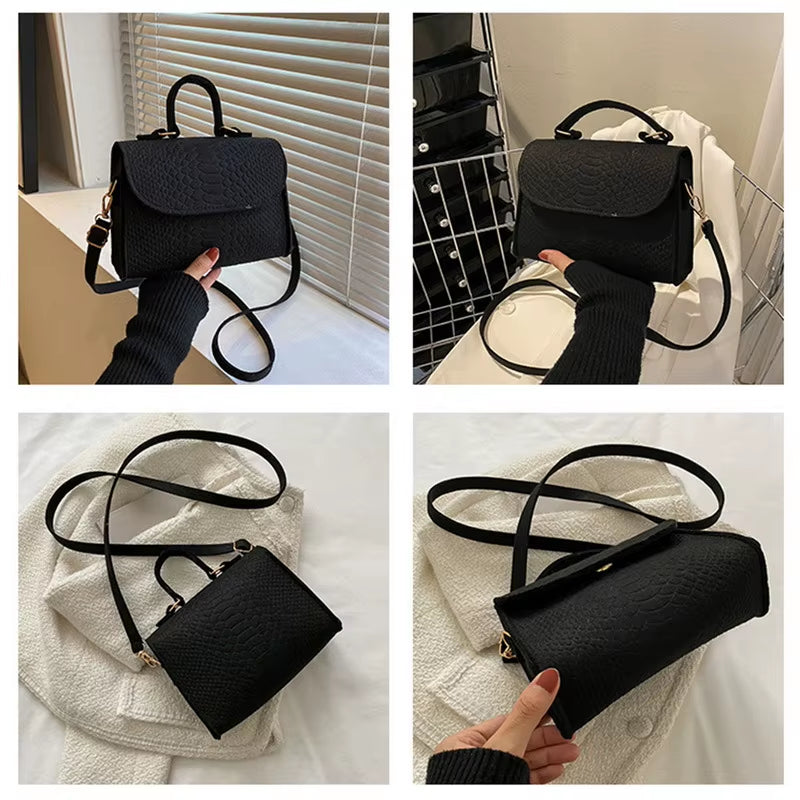 Functional New Underarm Bag Korean Spring Popular Felt Imprint Small Cross Body Bag Small Square Bag Single Shoulder Bag