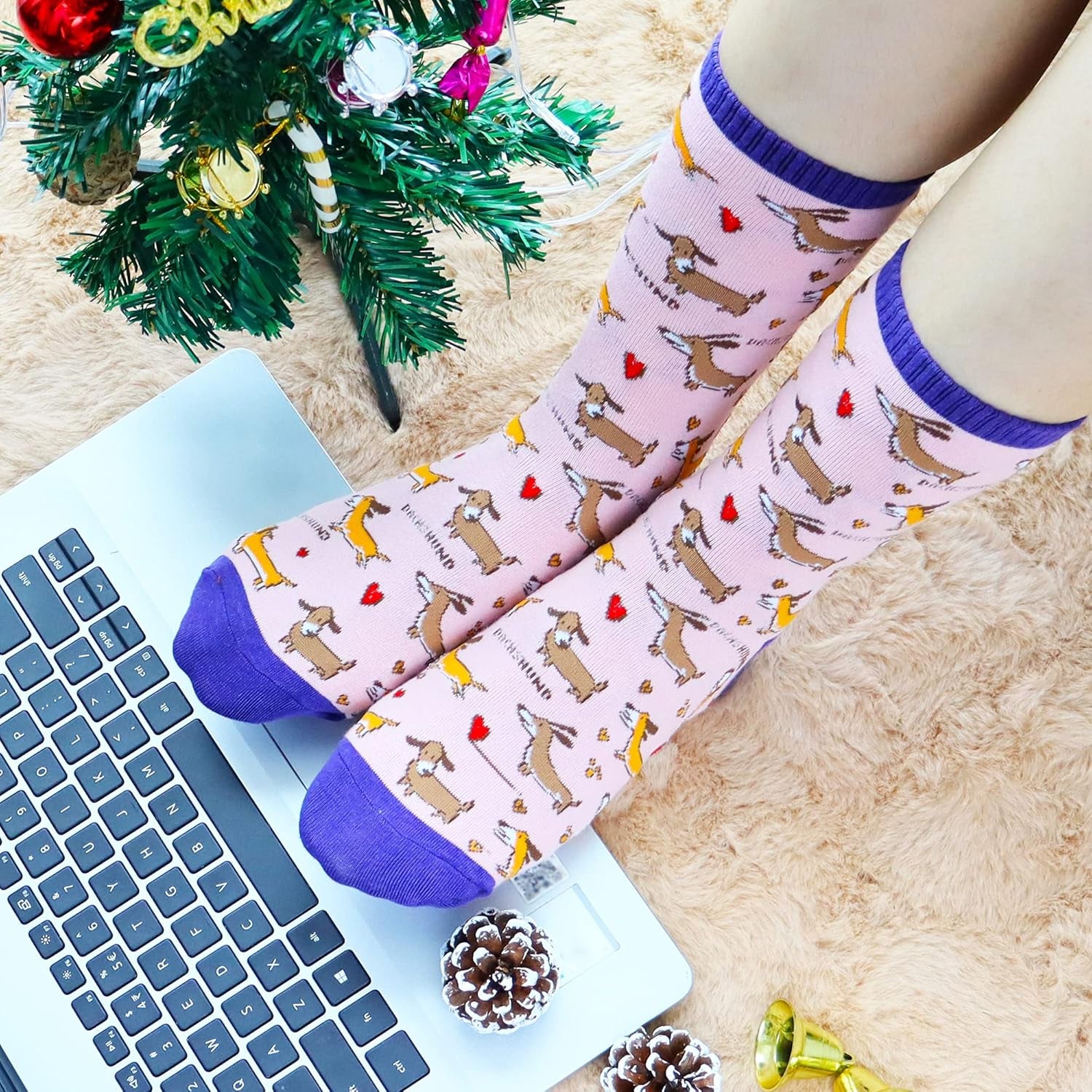 Women'S Cute Socks Dachshund Chicken Bee Hedgehog Panda Gifts for Women